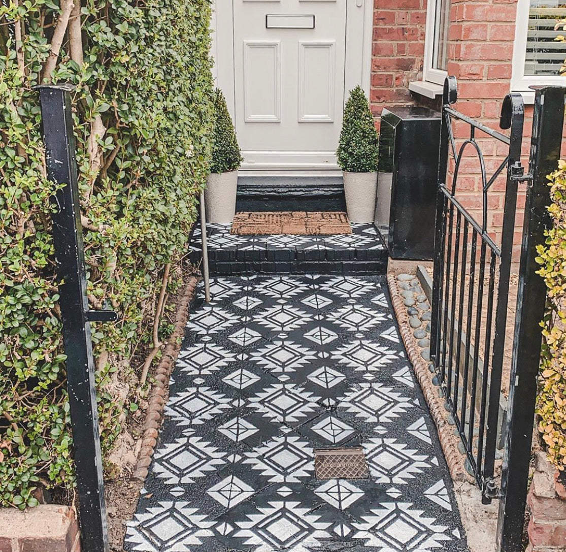 Patio Stencil for Simple DIY Patio Upgrades 'Pachuca'