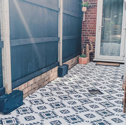 Patio Stencil for Simple DIY Patio Upgrades 'Pachuca'