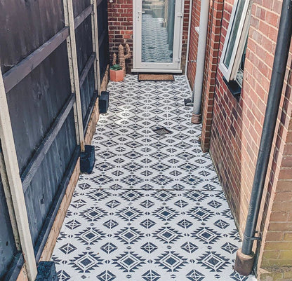Patio Stencil for Simple DIY Patio Upgrades 'Pachuca'