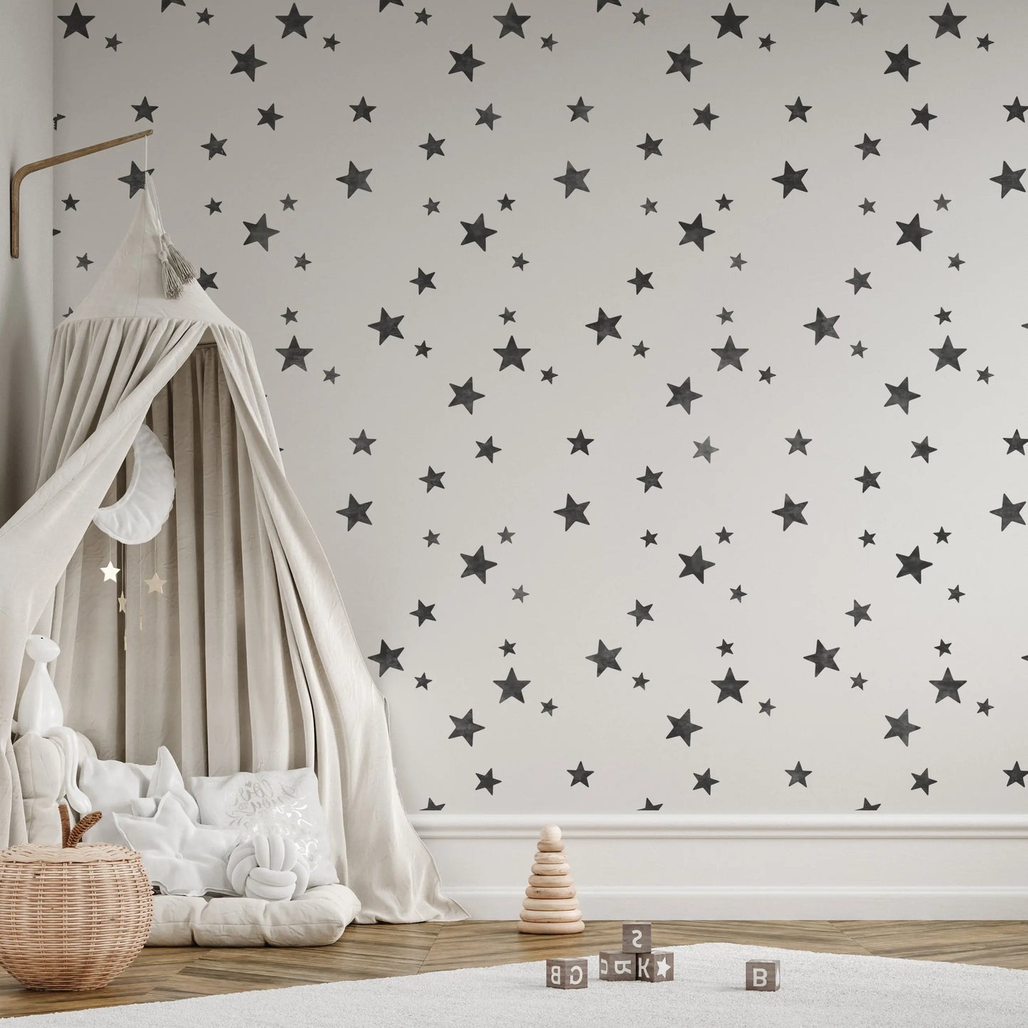 Stencil 5-POINT STAR CLUSTER Wall & Furniture Stencil Dizzy Duck Designs
