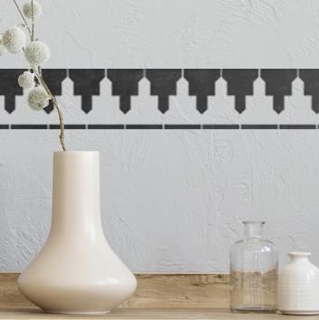 AKHISAR Tile Border Stencil