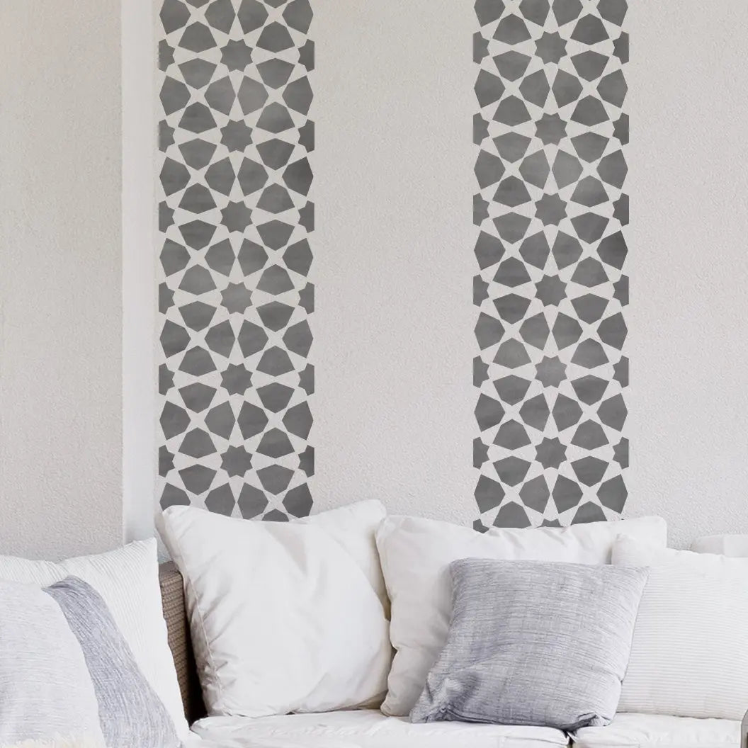 AMIRA Tile Border Stencil