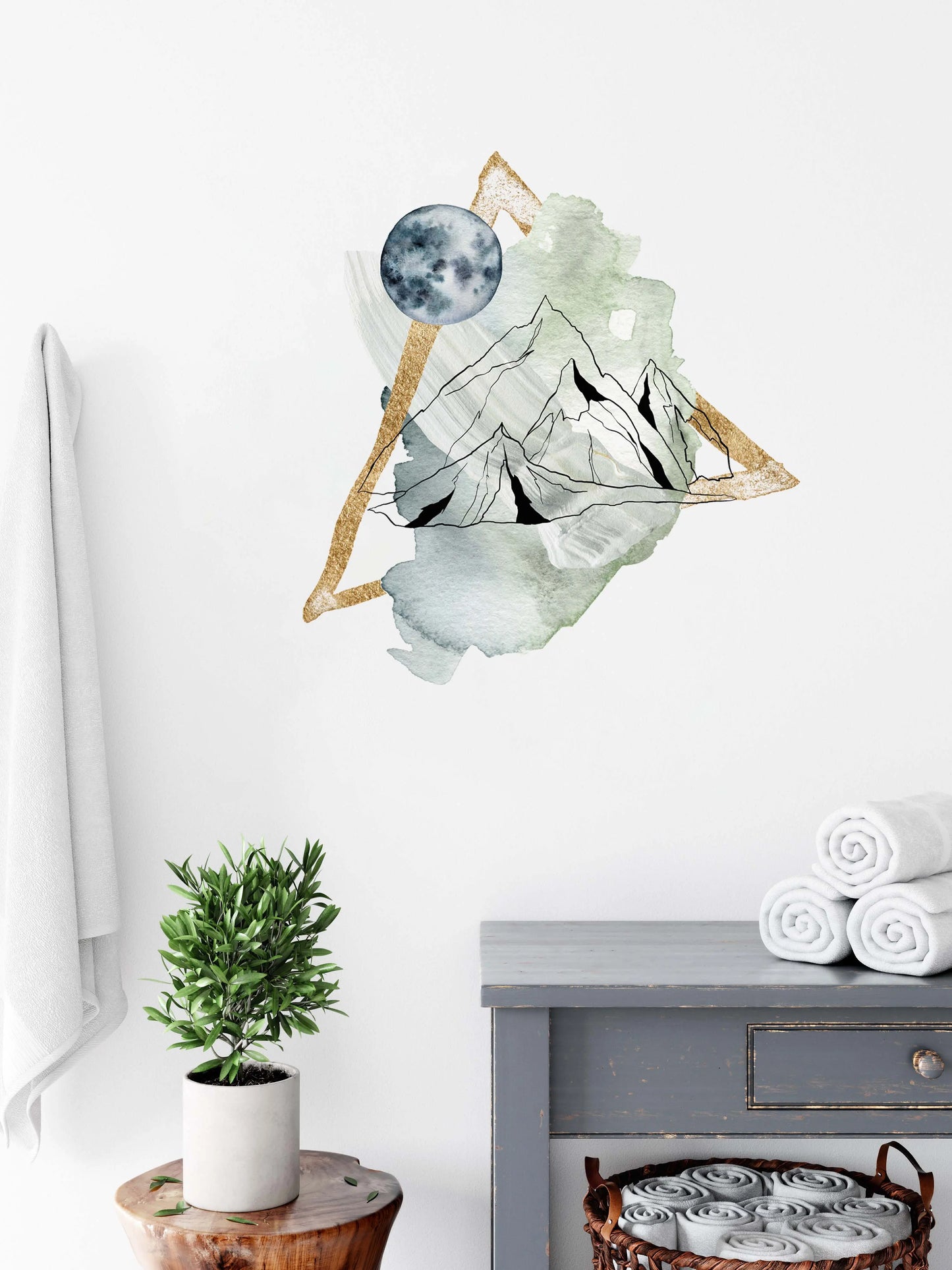 Wall Decal Abstract Mountain Triangle Wall Decal Dizzy Duck Designs