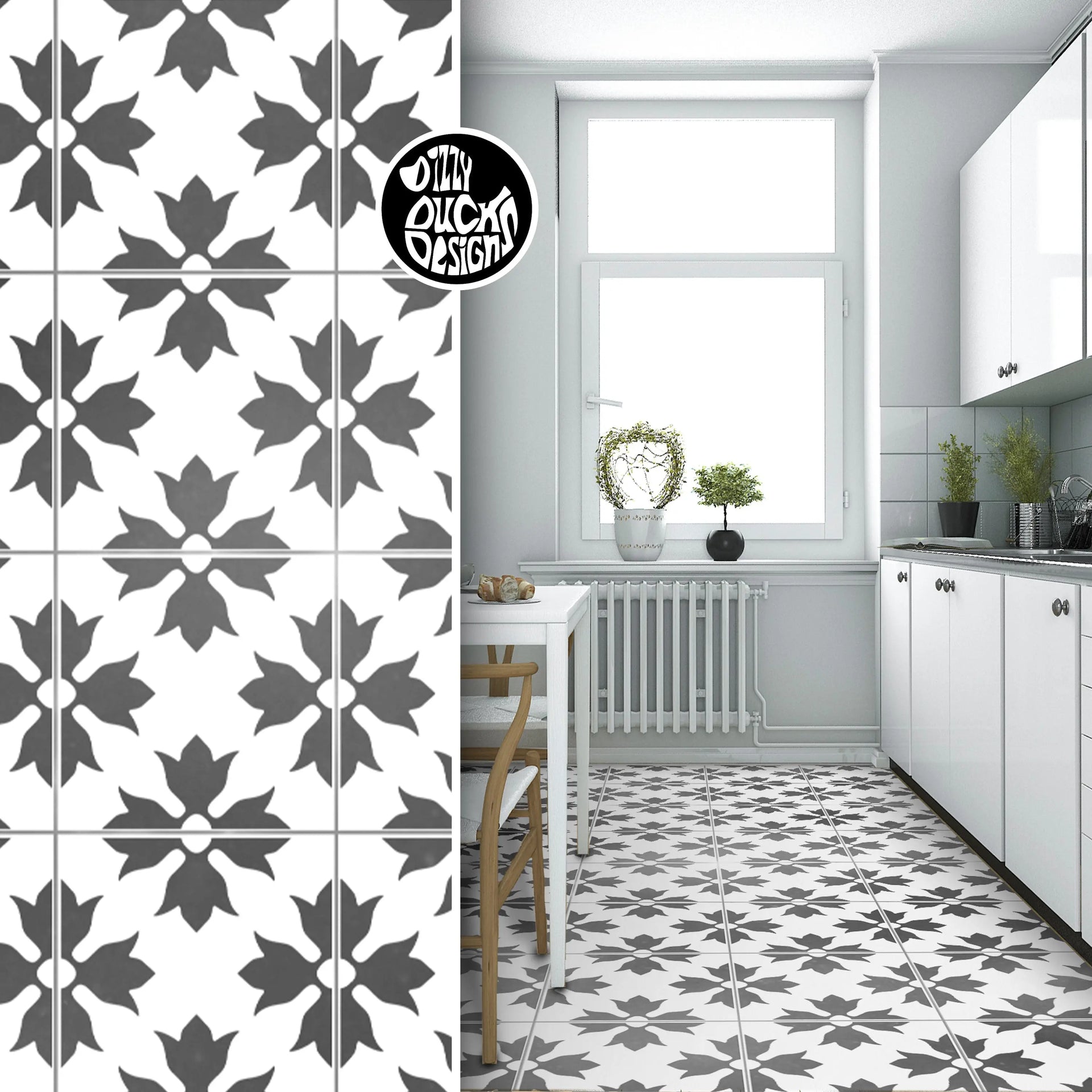 Armilla Faux-Tile Stencil