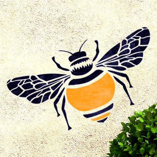 Stencil BUMBLE BEE Wall and Furniture Stencil Dizzy Duck Designs