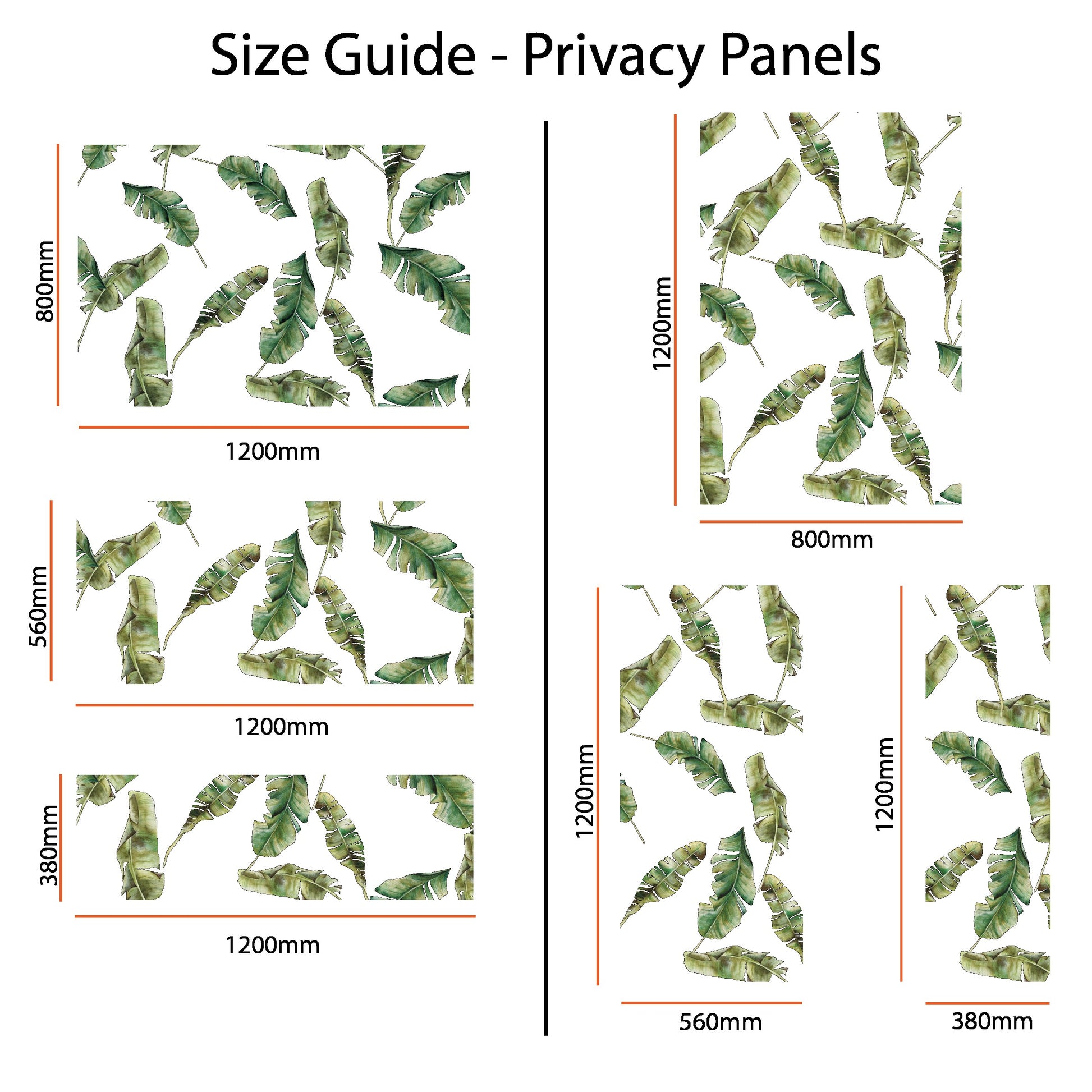 Privacy Window Banana Leaf Tropical Privacy Frosted Window Panel Dizzy Duck Designs