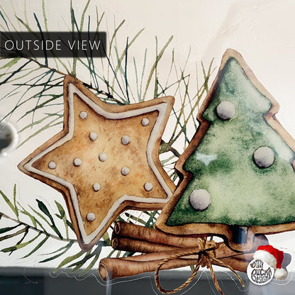 Decal Christmas Cookies Window Decal Dizzy Duck Designs
