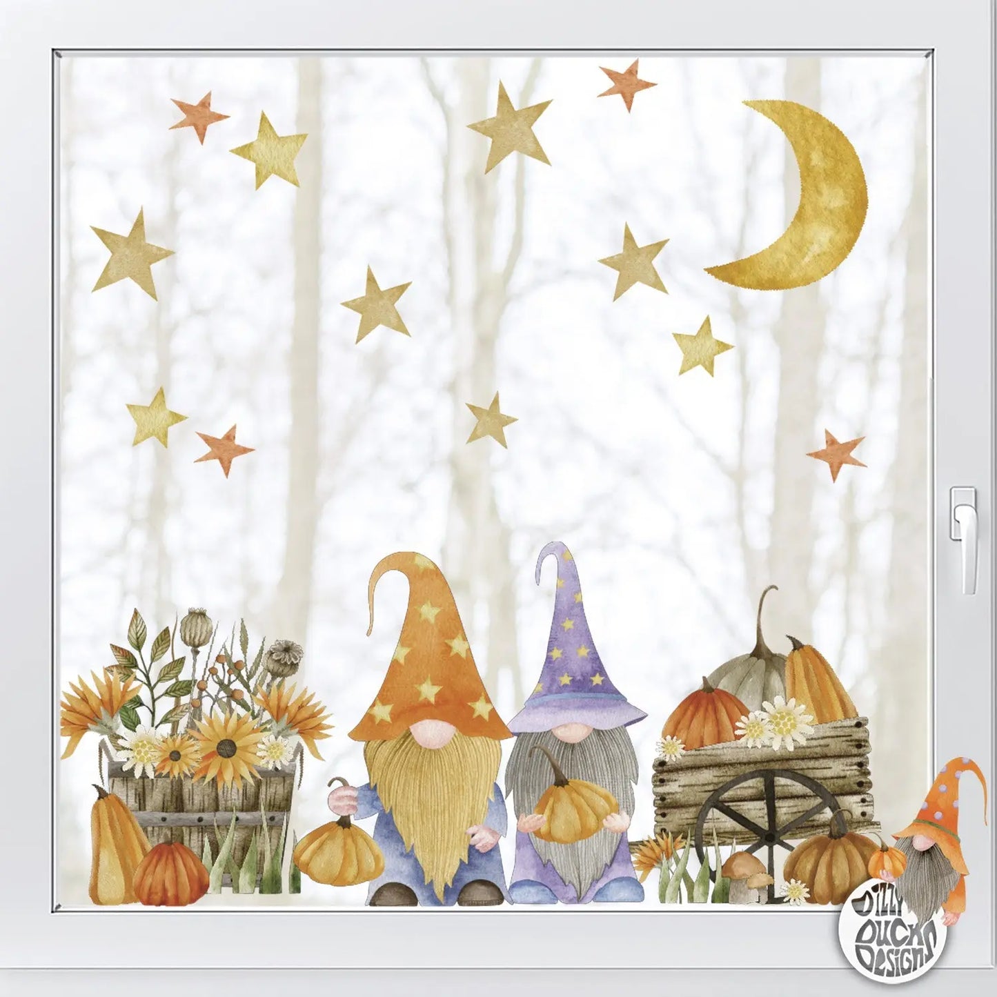 Decal Copy of Holy Night Nativity Window Decal Set Dizzy Duck Designs
