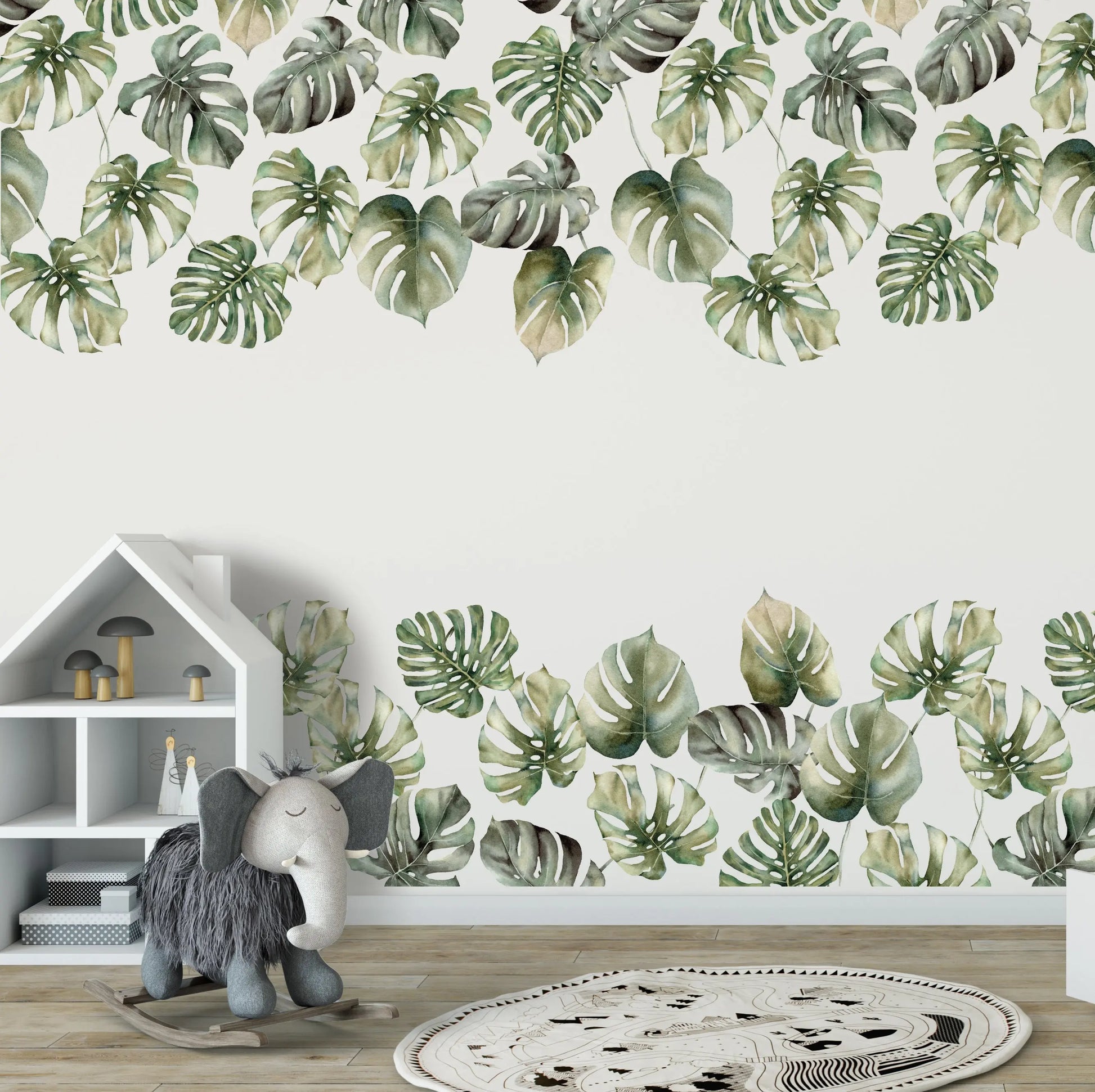Wall Decal Copy of Jungle Leaf Wall Decal Dizzy Duck Designs