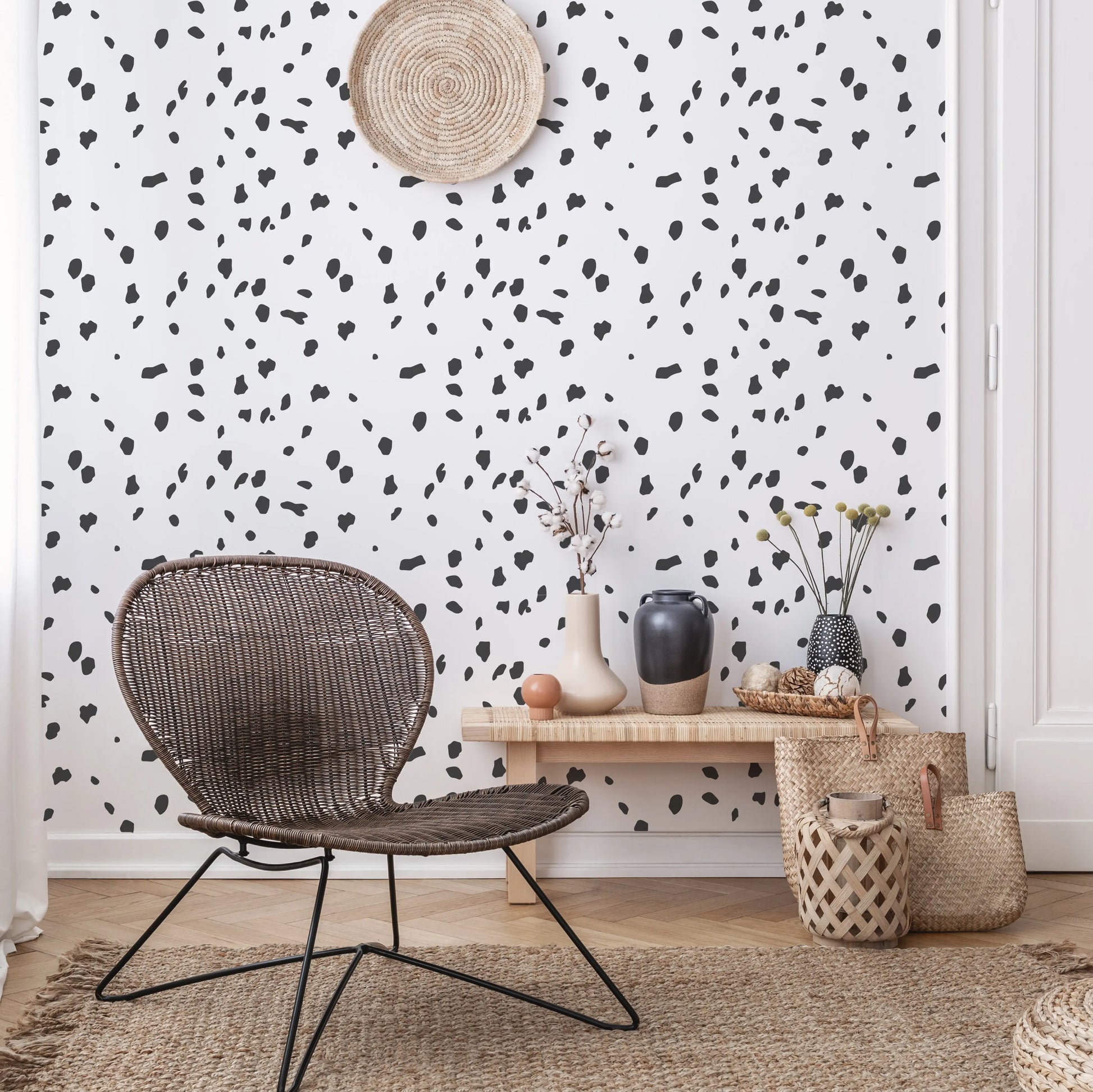 Stencil Dalmatian Print Wall and Furniture Stencil Dizzy Duck Designs
