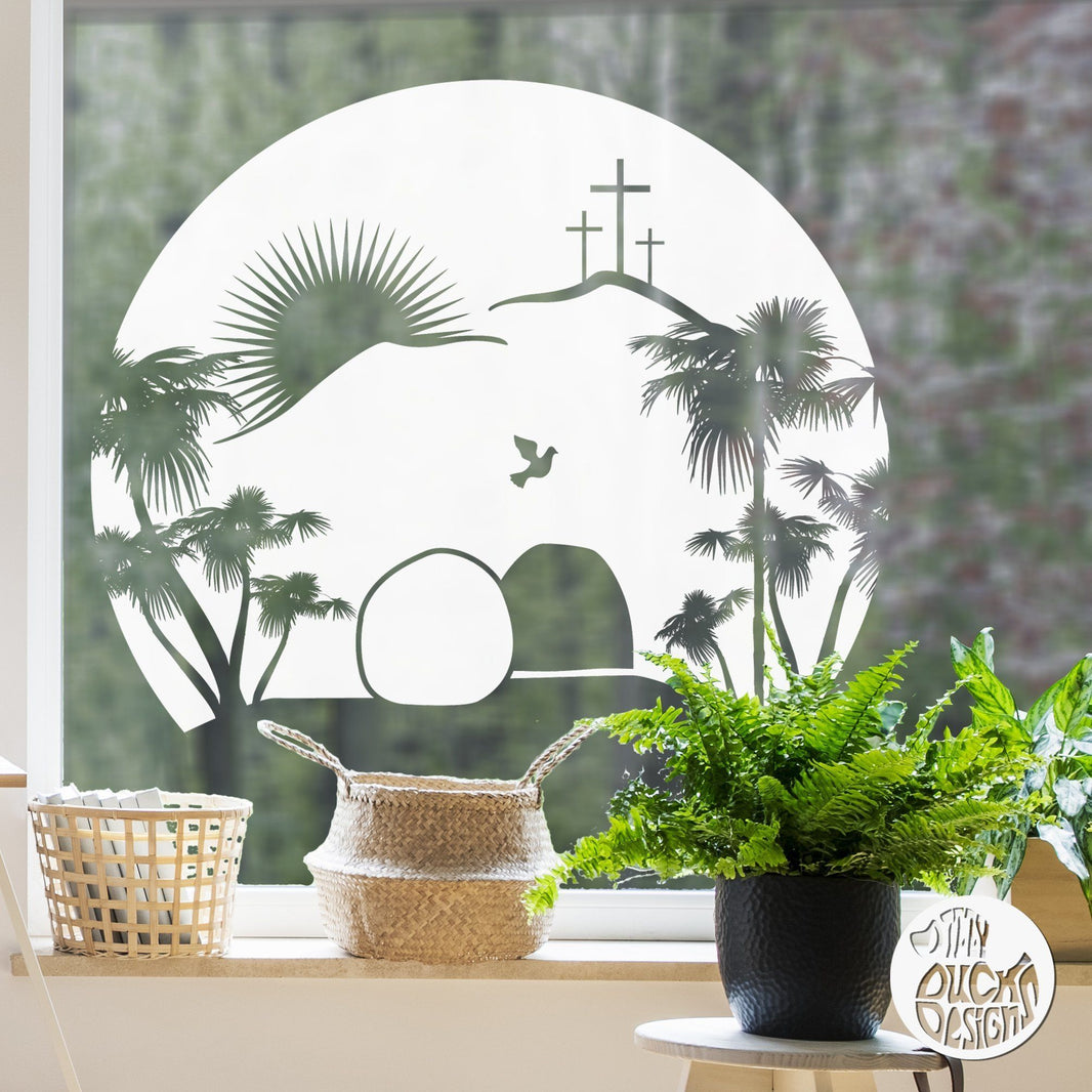 Spring / Easter Window Decals Dizzy Duck Designs