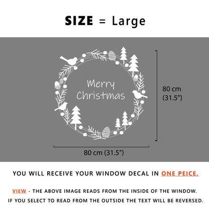 Decal Forest Christmas Window Decal Dizzy Duck Designs