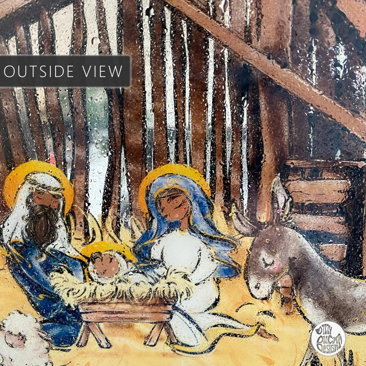 Decal Holy Night Nativity Window Decal Set Dizzy Duck Designs