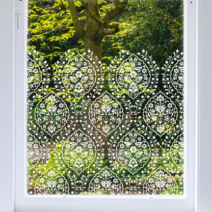 Privacy Window Isfahan Clear Window Privacy Border Dizzy Duck Designs