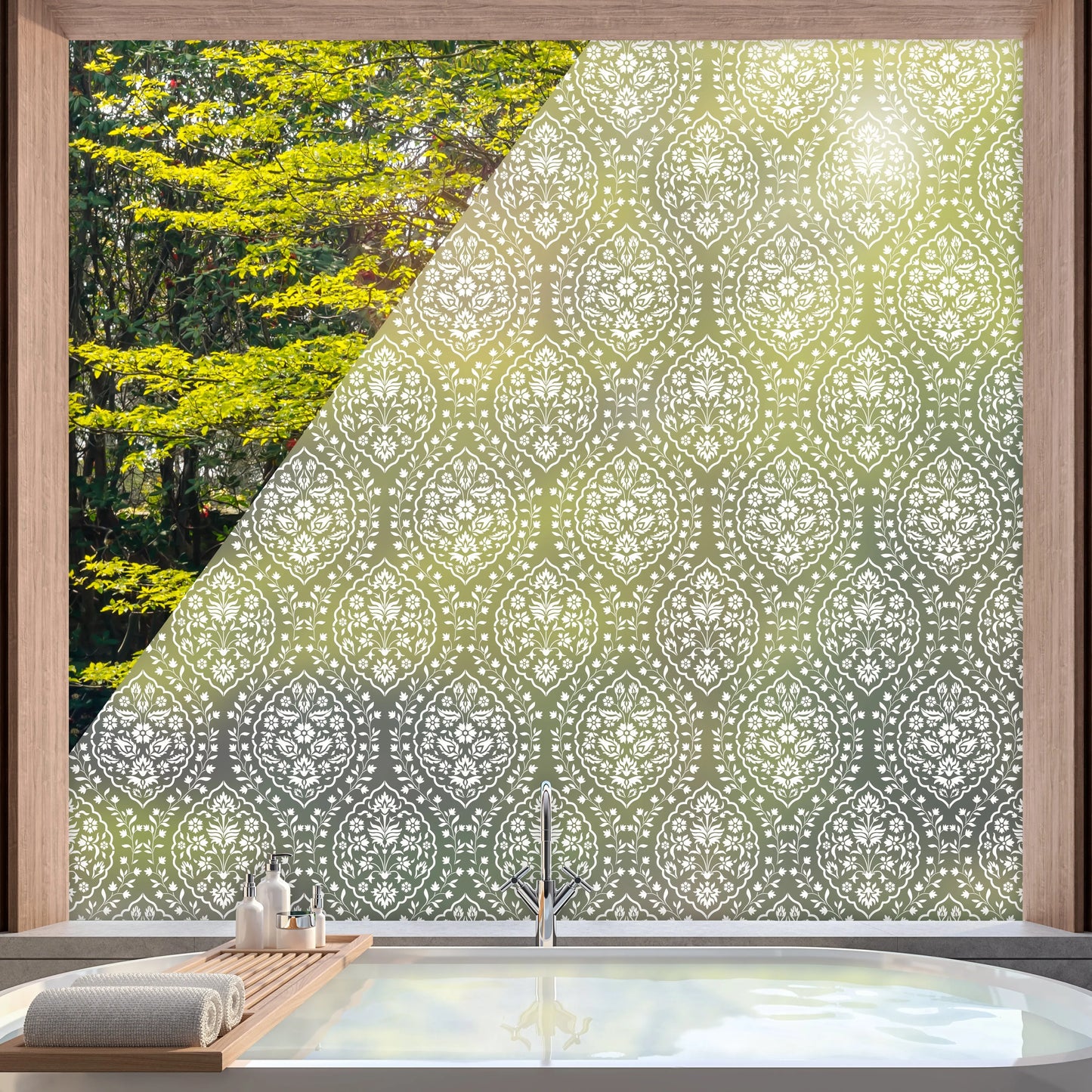 Privacy Window Isfahan Frosted Window Privacy Panel Dizzy Duck Designs