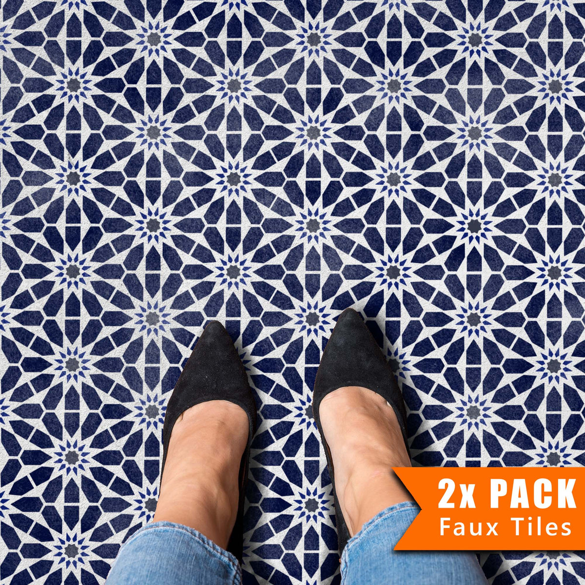 MZOURA Faux Tile Stencil