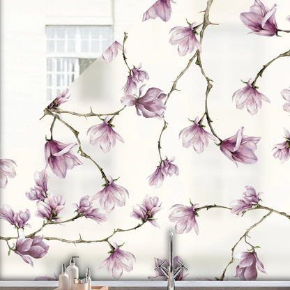 Privacy Window Magnolia Privacy Frosted Window Panel Dizzy Duck Designs
