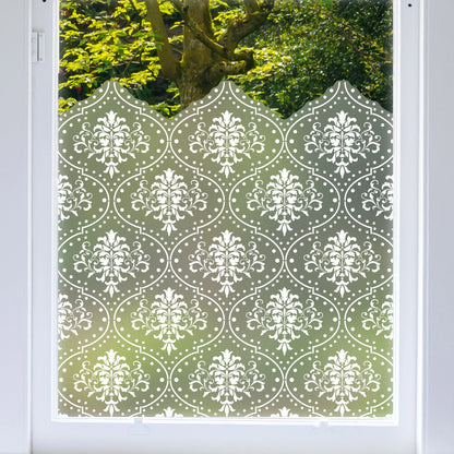 Privacy Window Marjah Frosted Window Privacy Border Dizzy Duck Designs