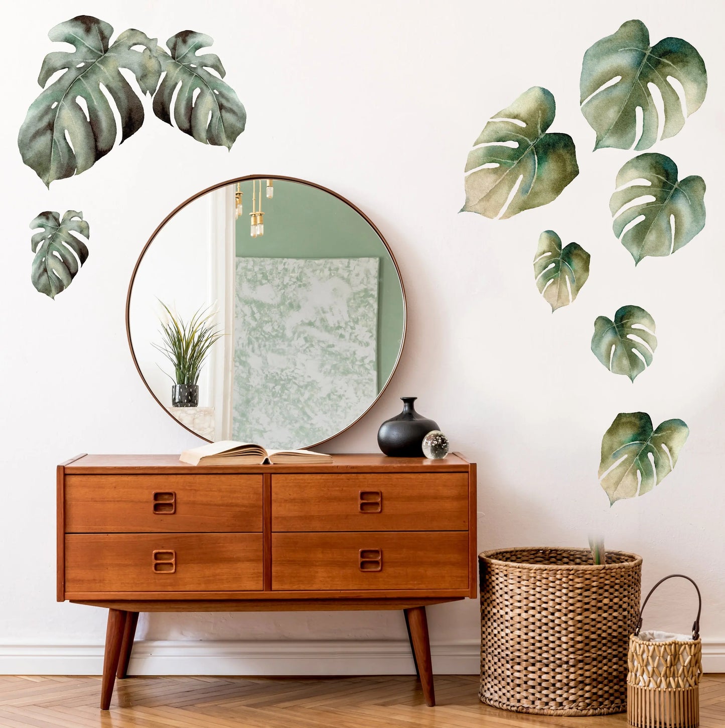 Wall Decal Monstera Leaf Wall Decal Set - 9 pack Dizzy Duck Designs
