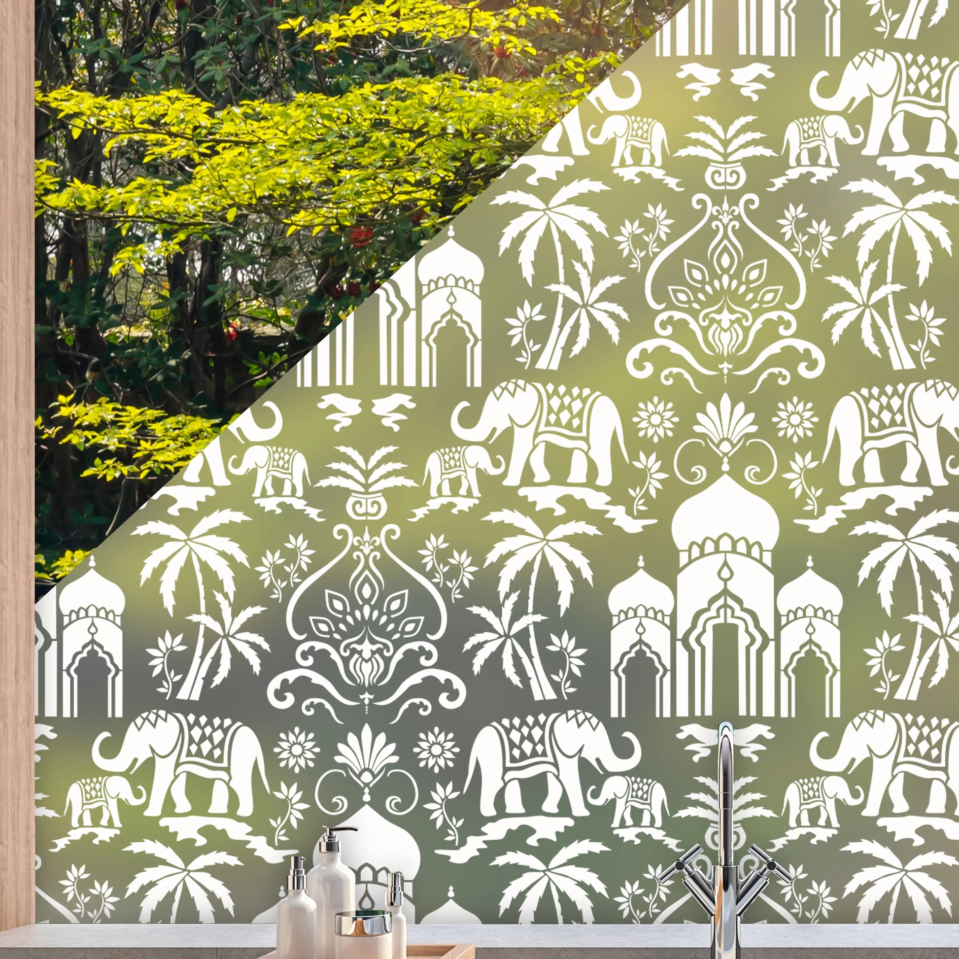 Privacy Window Mumbai Frosted Window Privacy Panel Dizzy Duck Designs