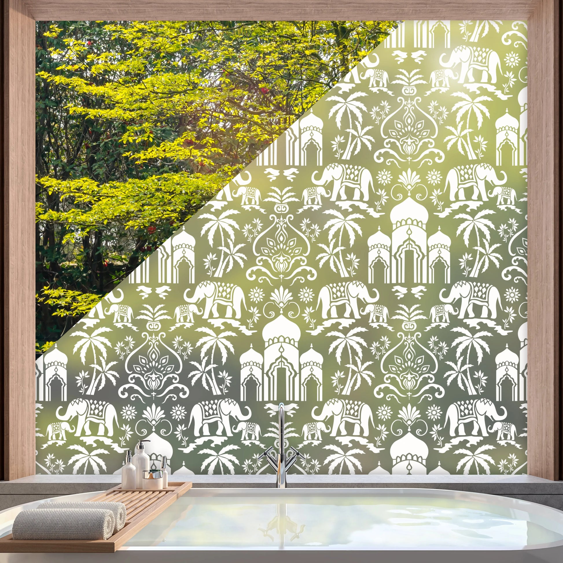 Privacy Window Mumbai Frosted Window Privacy Panel Dizzy Duck Designs