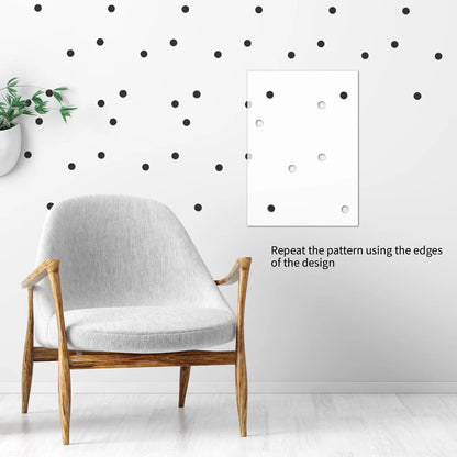 Stencil POLKA DOT Wall and Furniture Cluster Stencil Dizzy Duck Designs