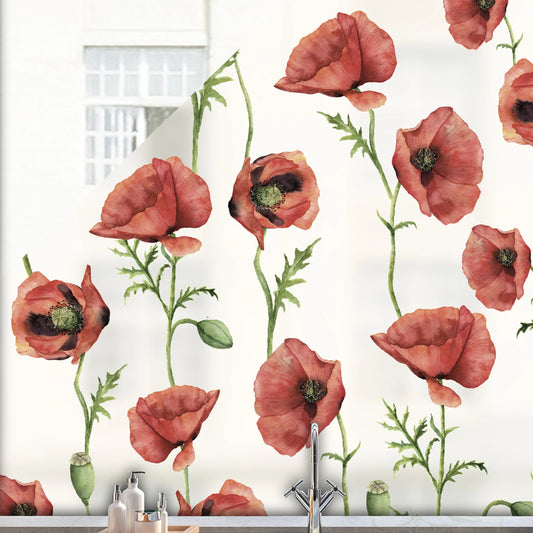 Privacy Window Poppy Privacy Frosted Window Privacy Panel Dizzy Duck Designs