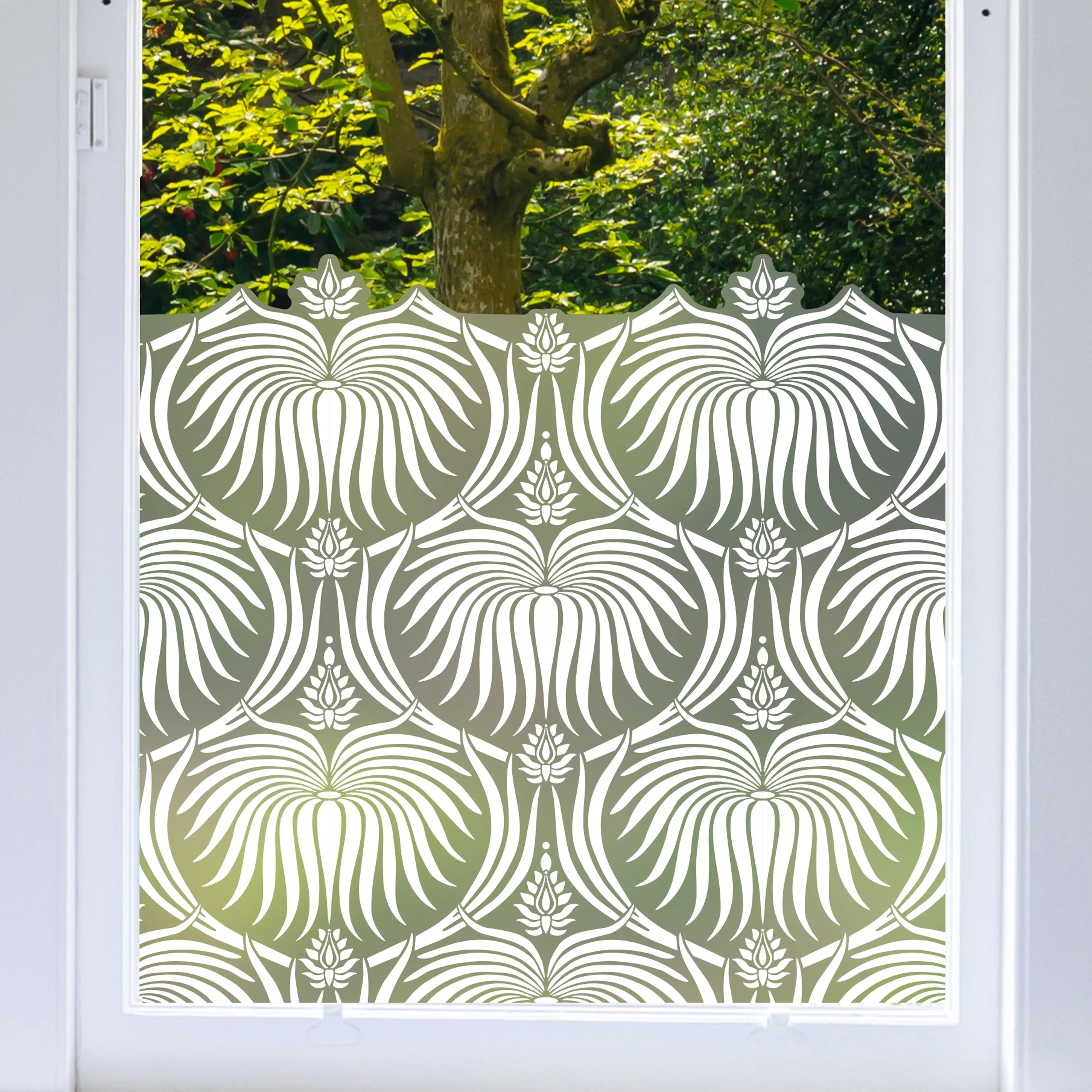 Saveh Frosted Window Privacy Border – Dizzy Duck Designs