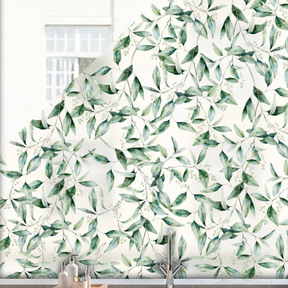 Privacy Window Seeded Eucalyptus Privacy Frosted Window Panel Dizzy Duck Designs