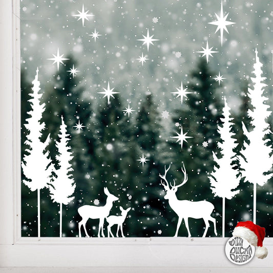 Christmas Tree Window Stencil