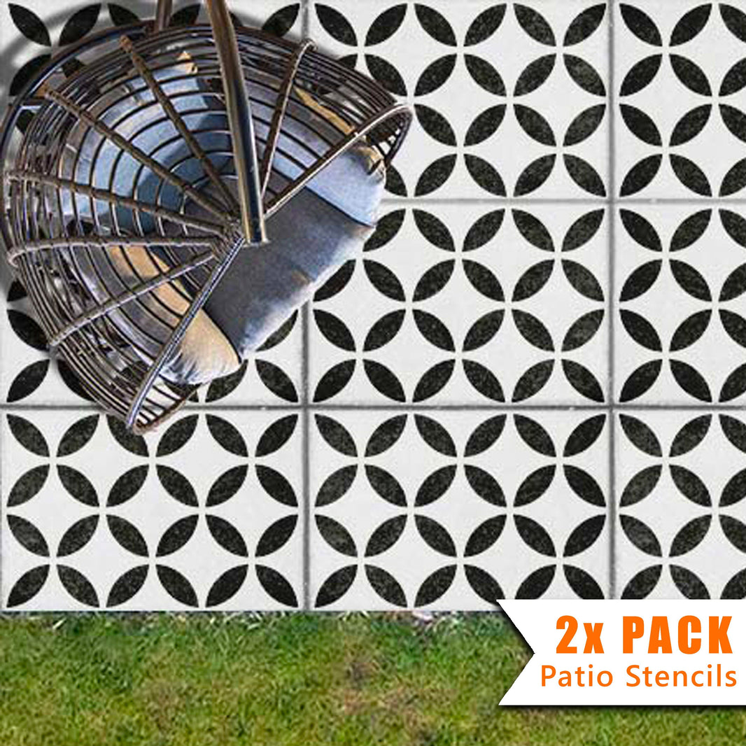 STENCIL | Rectangular Patio Slabs – Dizzy Duck Designs